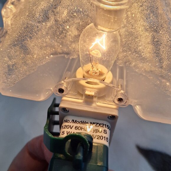 St Nicholas Square Acrylic Clear Angel Night Light‎ Beautiful Wings Christmas - Picture 9 of 11